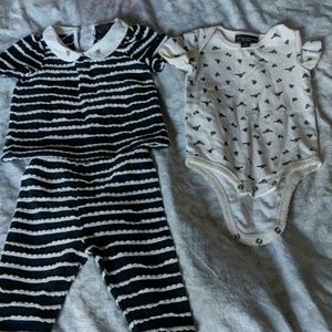 Victoria Beckham bee themed baby clothes